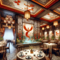The luxurious interior of Phoenix Cuisine
